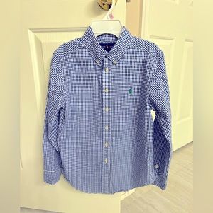 Boys Ralph Lauren Dress Shirt Size 10-12 Medium